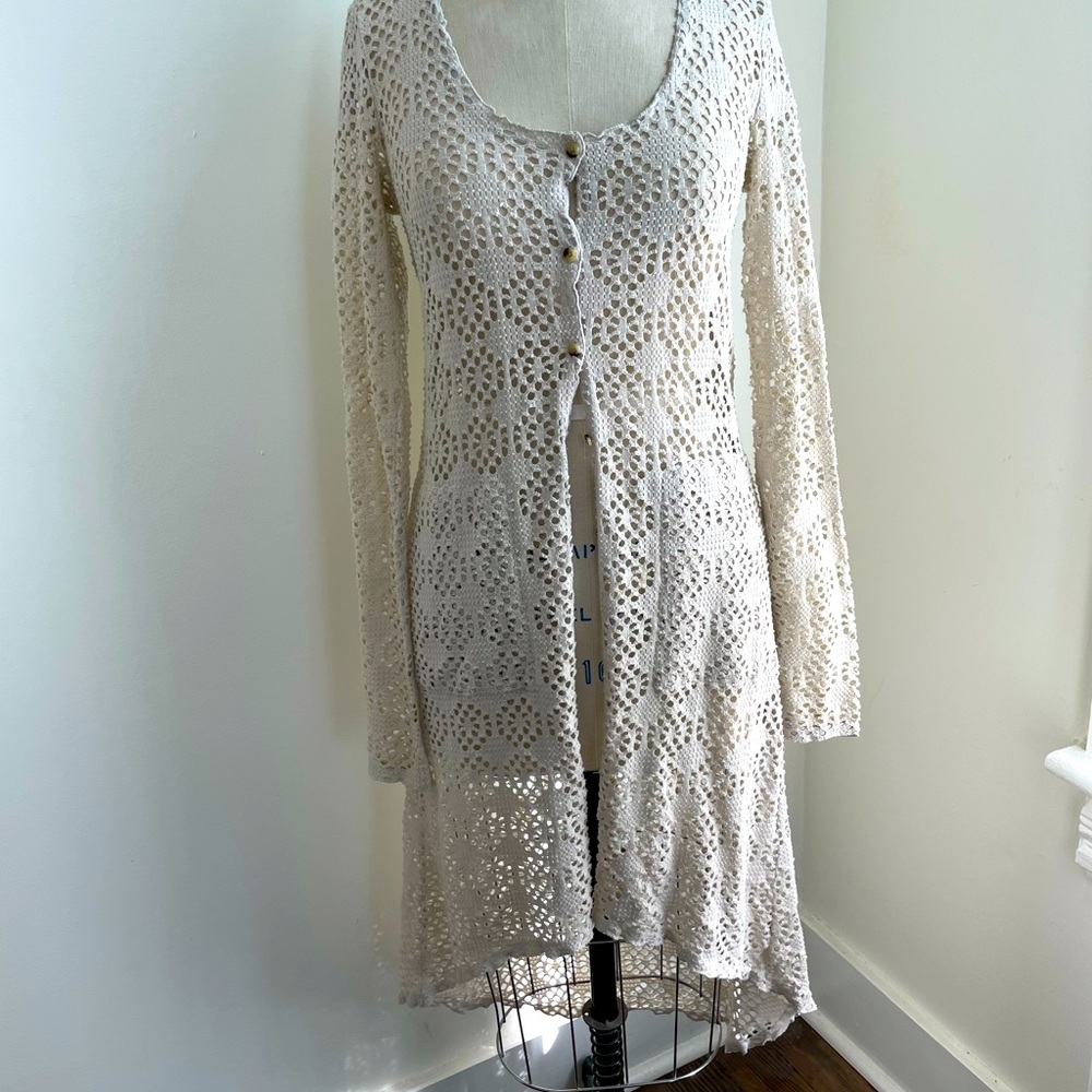 Free People Beach Button-up Duster